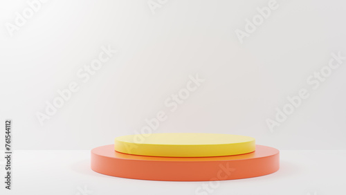 3D rendering abstract shape podium product background