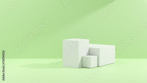 3D rendering abstract shape podium product background