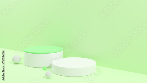 3D rendering abstract shape podium product background