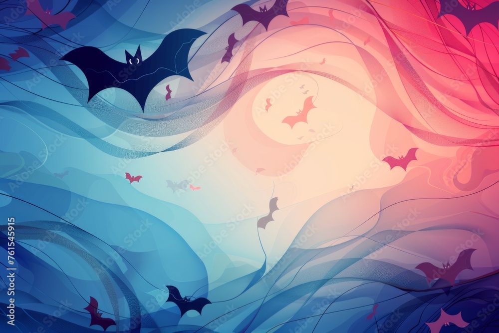 abstract background for Bat Appreciation Day abstract background for Bat Appreciation Day