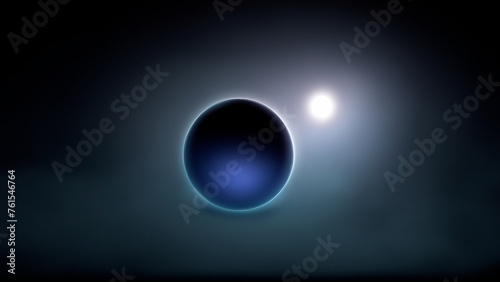 glowing sphere in the dark