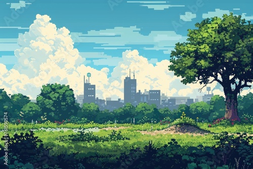 Pixel Art Background For Game