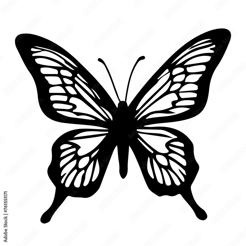 Butterfly Silhouette Indiv black-05 Butterfly Silhouette Indiv black-05