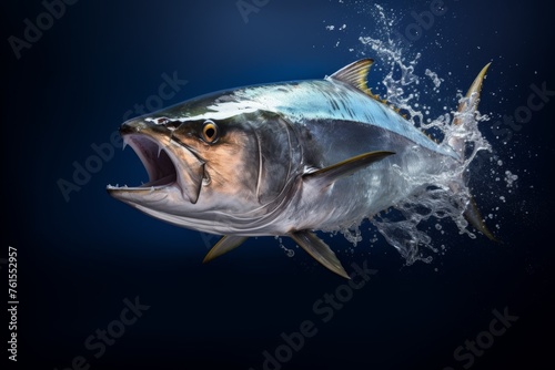 tuna jumps out of the water Generative AI © València