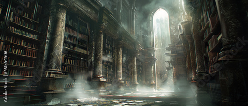 A haunted library in a parallel universe