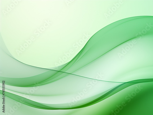 Illustration of curves against a green bg. AI Generation.