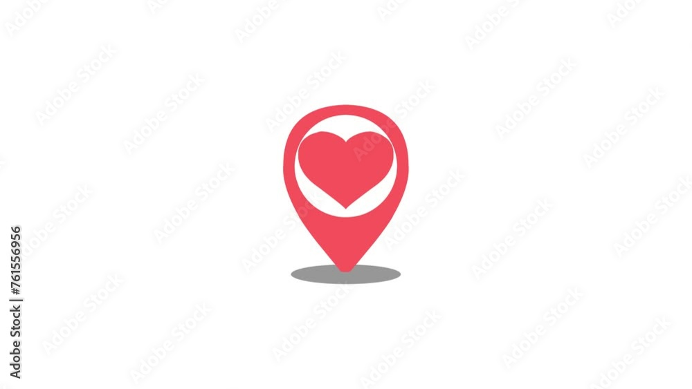 Love Location digital asset designed for Valentine's Day Love Location digital asset designed for Valentine's Day