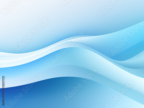 Geometric waves enhancing a serene blue background. AI Generation.