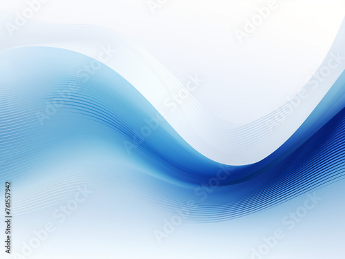 Elegant image of geometric waves on white backdrop. AI Generation.