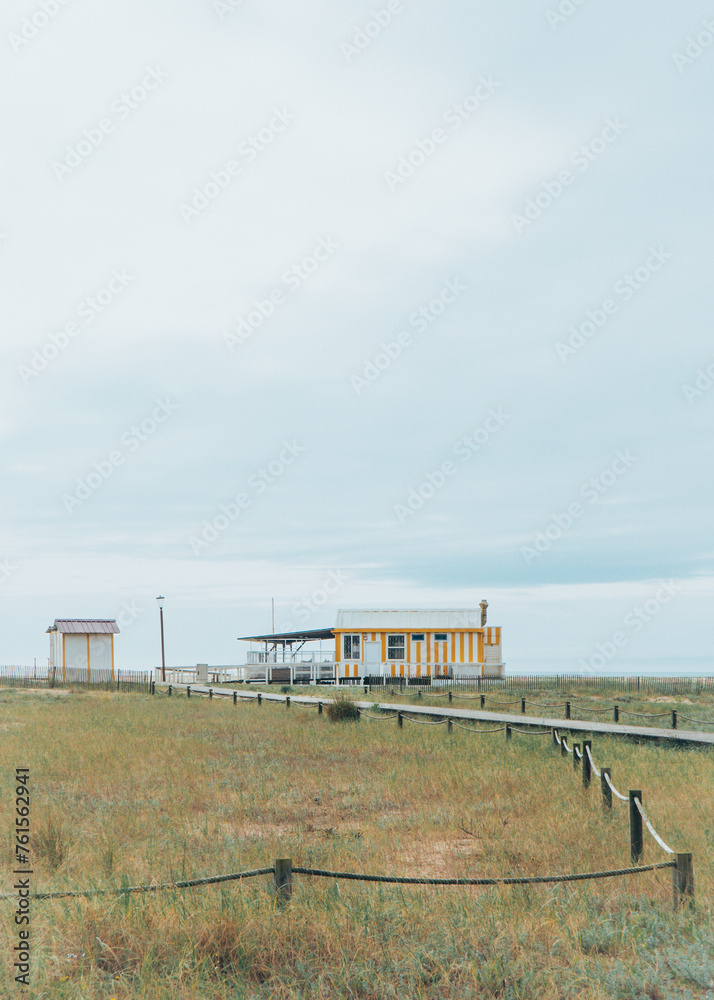 Colorful house at the beach - Figueira da Foz Portugal