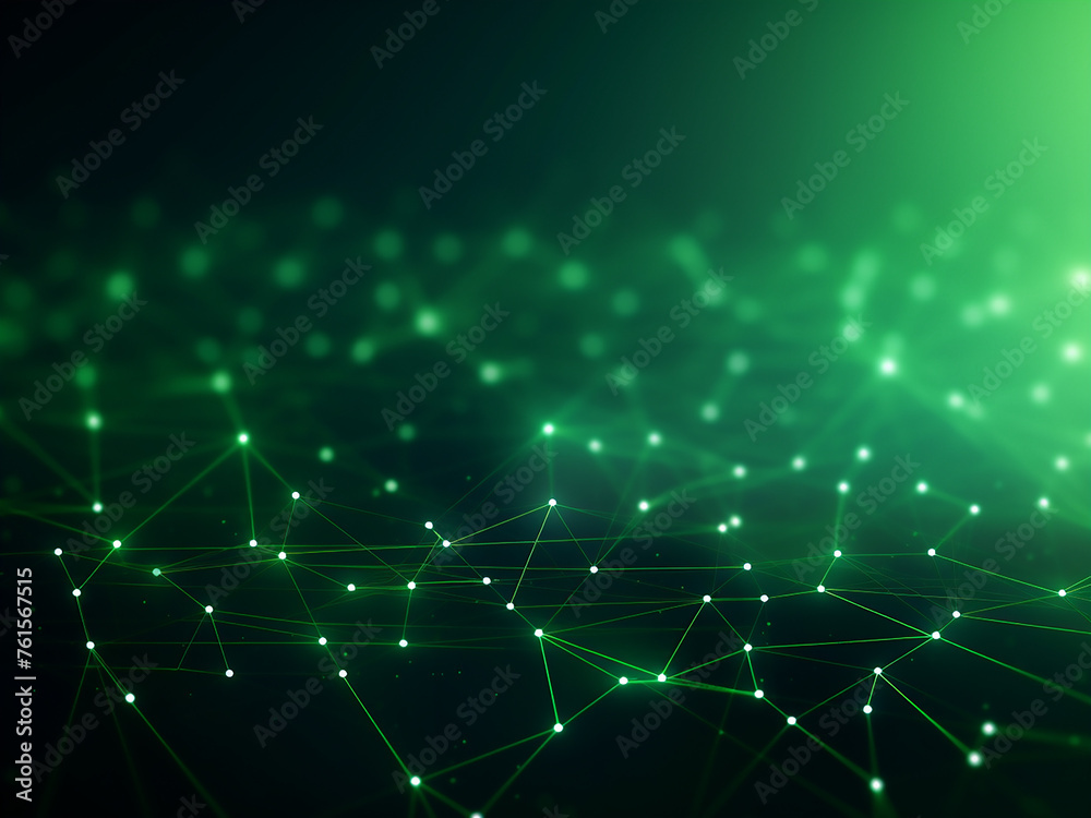 Green background with intricate lines. AI Generation. Green background with intricate lines. AI Generation.