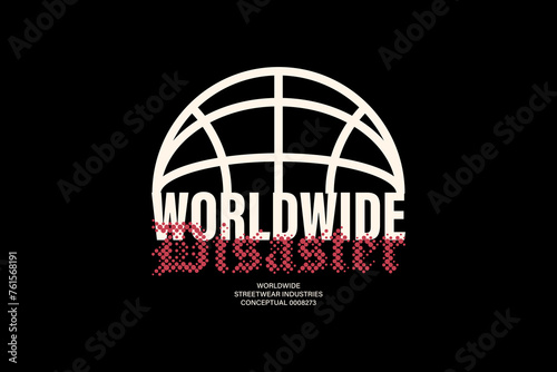 Modern streetwear graphic t-shirt print quotes design templates