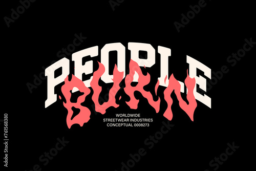 Modern streetwear graphic t-shirt print quotes design templates