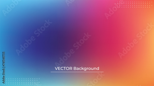 Wallpaper Mural Abstract blurred gradient mesh background in bright rainbow colors. Colorful smooth banner template. Easy editable soft colored vector illustration in EPS10 without transparency. Torontodigital.ca