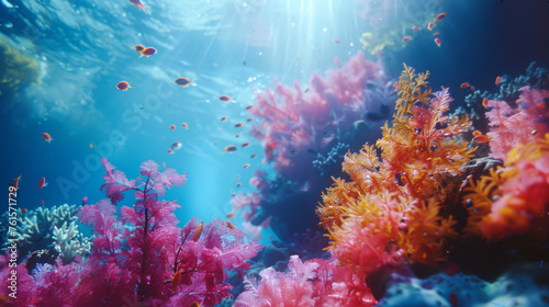 coral reef and fishes © marimalina