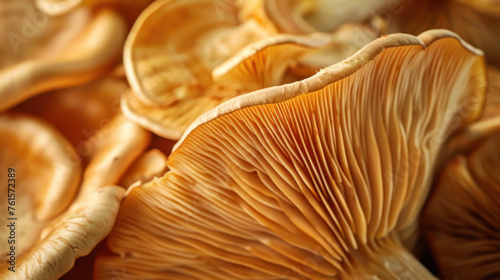 Culinary Texture, Edible mushrooms, Gourmet Ingredient Detail photo