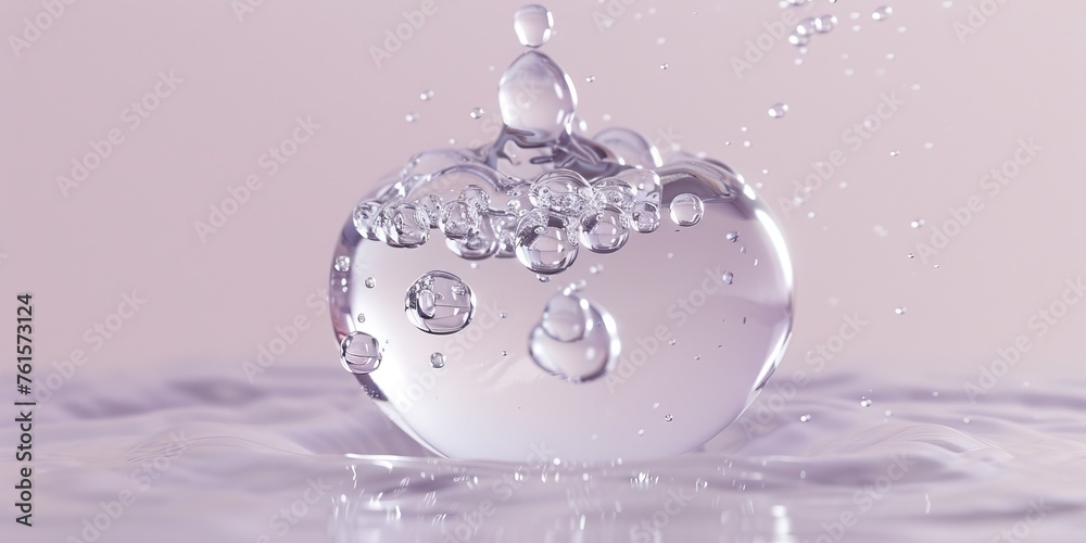 A drop of water is hanging from a faucet A drop of water is hanging from a faucet