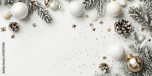 Generate image of white holiday background