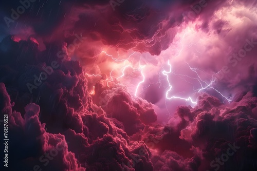 Dynamic Thunderstorms  Captivating shots of lightning during a thunderstorm  showcasing the power of nature.  