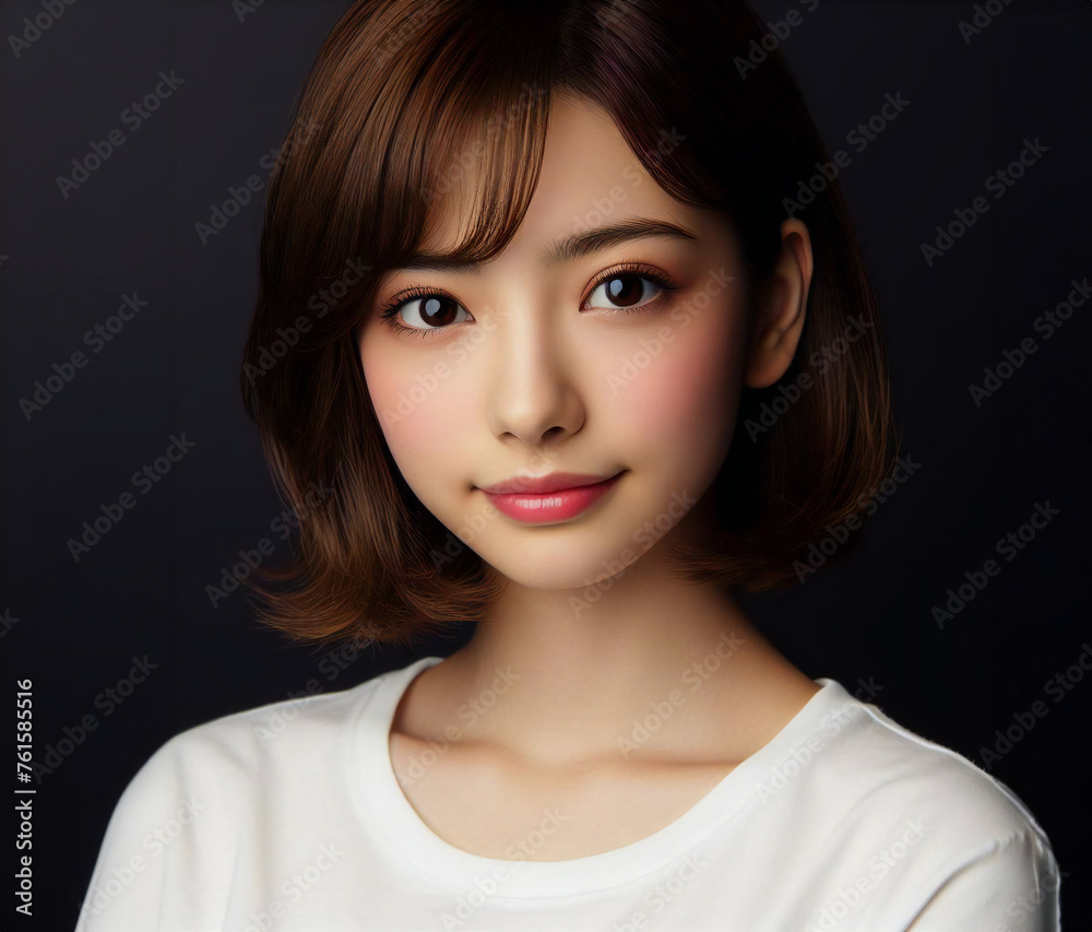 白いTシャツの美少女
白いTシャツの美少女