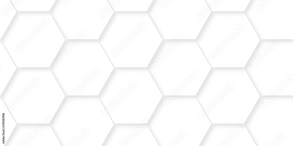 Abstract 3d background with hexagons pattern with hexagonal white and gray technology line paper background. Hexagonal vector grid tile and mosaic structure mess cell. white and gray hexagon. Abstract 3d background with hexagons pattern with hexagonal white and gray technology line paper background. Hexagonal vector grid tile and mosaic structure mess cell. white and gray hexagon.