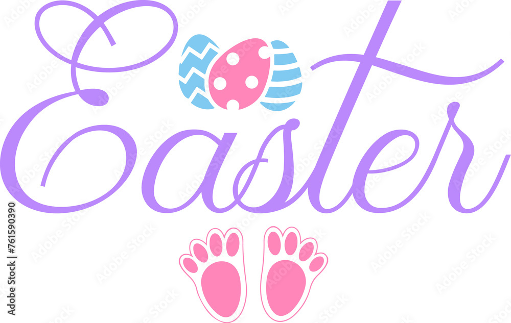 Easter typography clip art design on plain white transparent isolated background for card, shirt, hoodie, sweatshirt, apparel, tag, mug, icon, poster or badge Easter typography clip art design on plain white transparent isolated background for card, shirt, hoodie, sweatshirt, apparel, tag, mug, icon, poster or badge