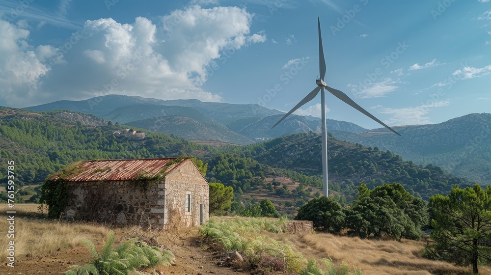 Spain's windmill for producing electricity.