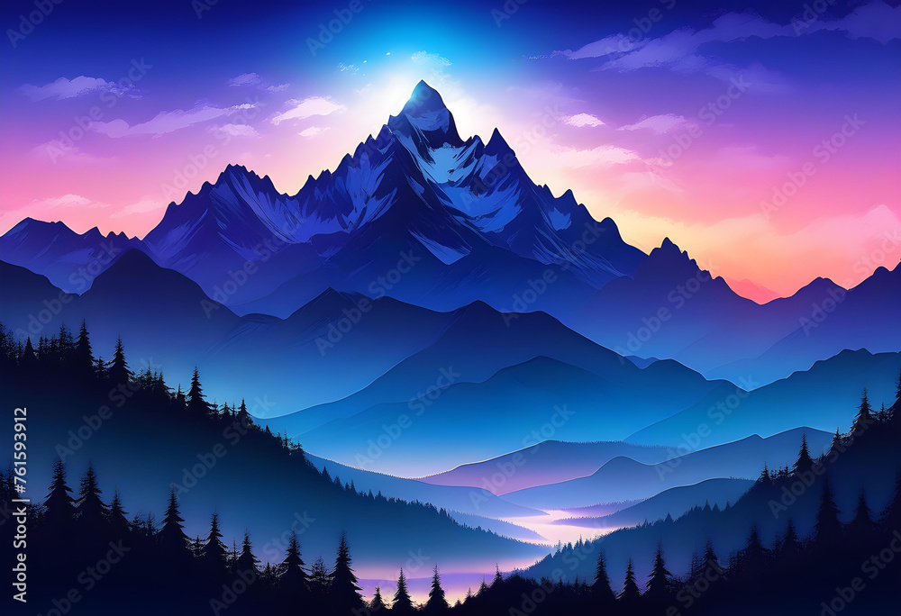 Silhouette Mountains Background, Silhouette, Mountains, Landscape, Nature, Hills, Range, Scenery, Outdoors, AI Generated Silhouette Mountains Background, Silhouette, Mountains, Landscape, Nature, Hills, Range, Scenery, Outdoors, AI Generated