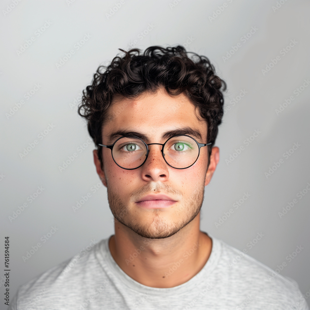 Portrait Of Man Wearing Glasses Portrait Of Man Wearing Glasses