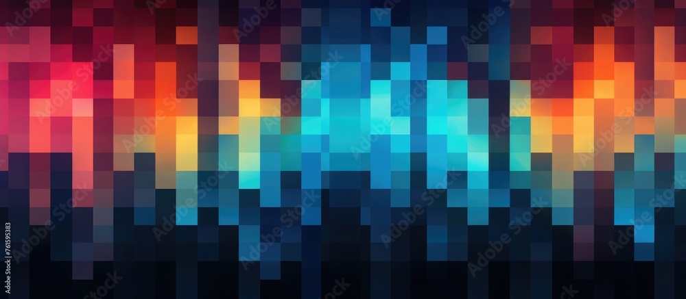 Seamless pixelated pattern for corporate design projects. - obrazy, fototapety, plakaty 