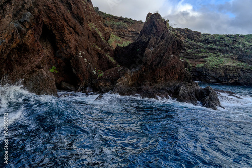 Coast Reis Magos of the island of Madeira , Portugal