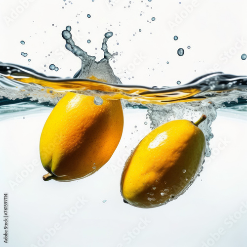 Mango, plant, food, fruit, water, yellow
