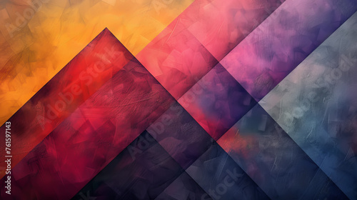 Warm colored abstract geometric pattern with textured diagonal lines,ai generated