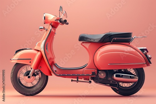 scooter mobile service delivery Online Shopping 3D render