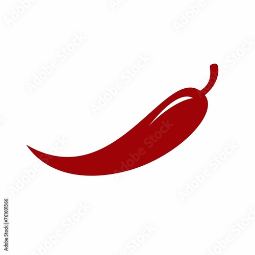 Red chilli icon. Logo design