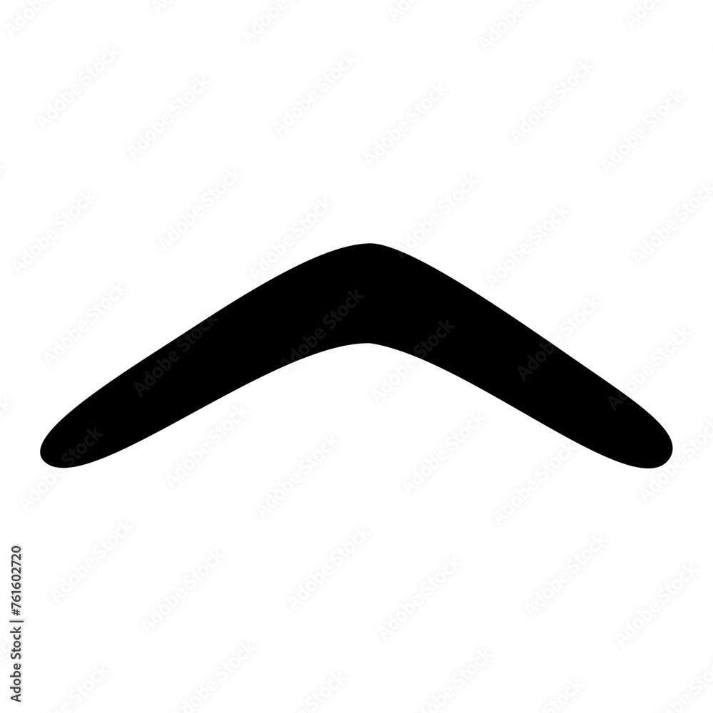 Boomerang icon silhouette. Vector image