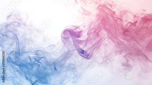 Smoke dance, ethereal and flowing, clean background with creative copy space,