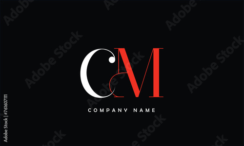 MC, CM, M, C Abstract Letters Logo Monogram