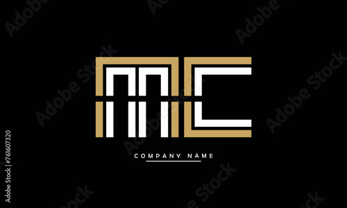 MC, CM, M, C Abstract Letters Logo Monogram