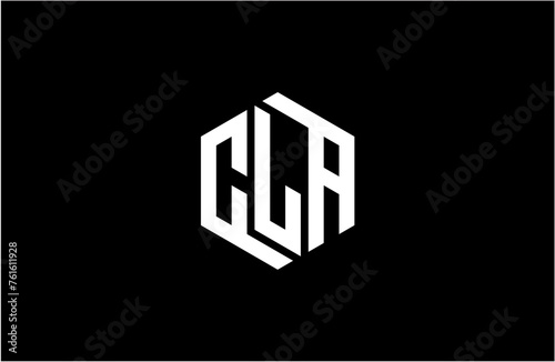 CLA creative letter logo design vector icon illustration