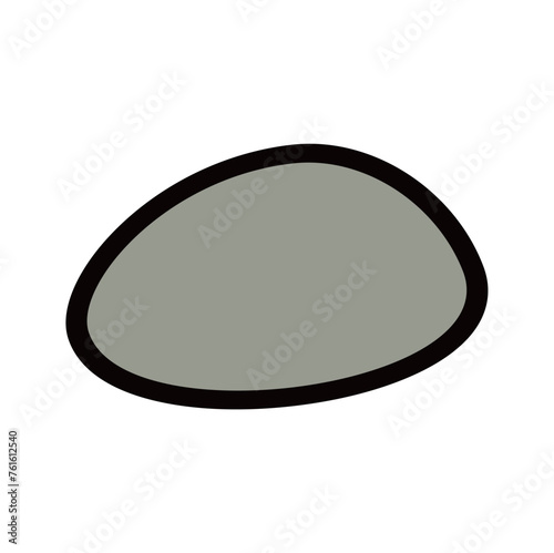Stone natural object. Vector image