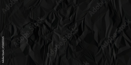 Black crumpled paper texture. black wrinkled paper texture. White paper texture crumpled and top view textures can be used for background of text or any contents.