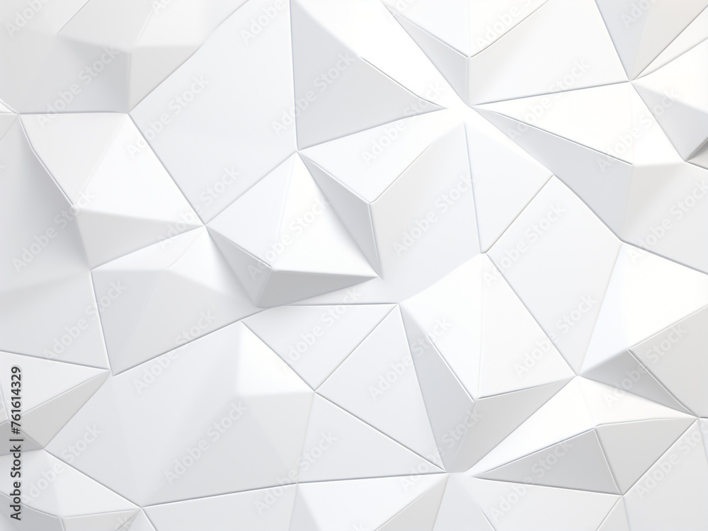 Geometric patterns on a white background: Tessellation white background image. AI Generation.