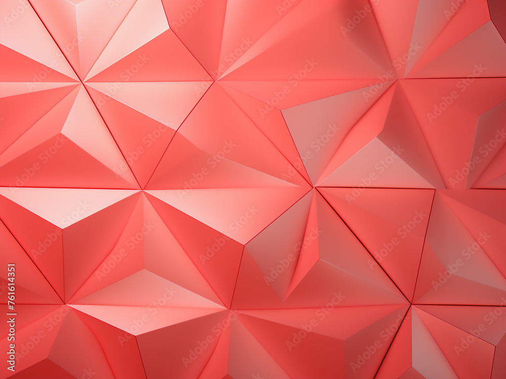 Red tessellated artwork in the background. AI Generation. Red tessellated artwork in the background. AI Generation.