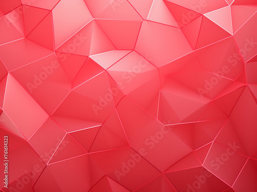 An eye-catching red tessellation image. AI Generation.