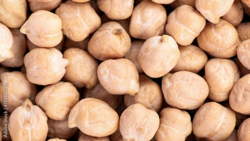 Video background of chickpeas background. Healthy vegan food concept. Top view banner with Chickpeas close up. Video background of chickpeas background. Healthy vegan food concept. Top view banner with Chickpeas close up.