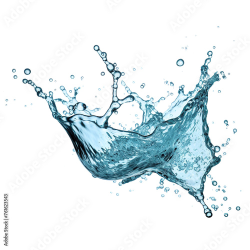 Splashing water isolated on transparent or white background