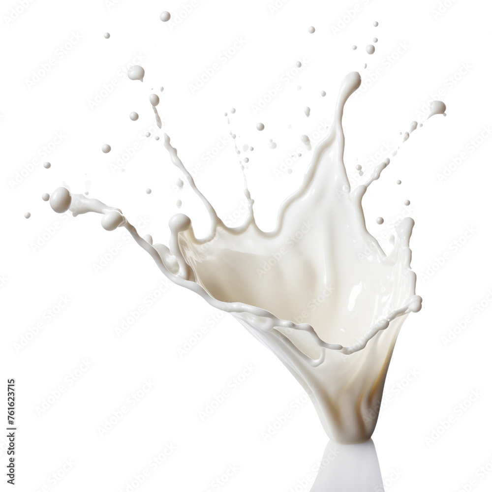 Splashing milk isolated on transparent or white background Splashing milk isolated on transparent or white background