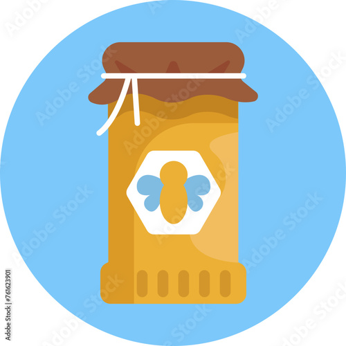 Sweet as honey, this charming icon of a honey jar represents the delicious bounty of beekeeping, inviting users to explore the world of apiaries and artisanal honey production.