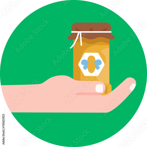 A sweet symbol of nature's bounty, the Honey Jar icon represents the delicious outcome of diligent beekeeping efforts.
